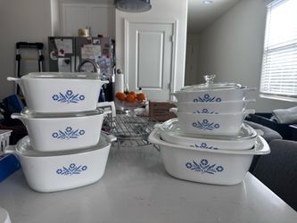 1958 Vintage Blue Flower CorningWare