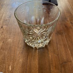 Decorative Crystal Dish Or Flower Pot 