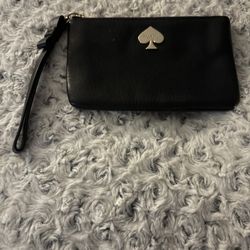 Kate Spade Black Leather Wristlet