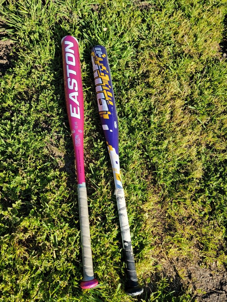 Easton And Worth Baseball Fast Pitch Bats