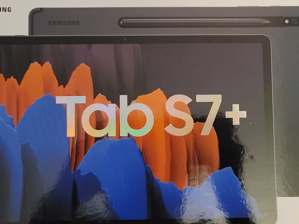 Samsung Galaxy Tab S7 plus S7+ 128GB, Wi-Fi, 12.4 in - Mystic Black, New Sealed