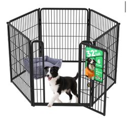 Indoor Dog Playpen, 32" H, 6 panels