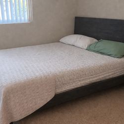 Full Bedroom Set – Bed Frame, Mattress & Dresser – $500