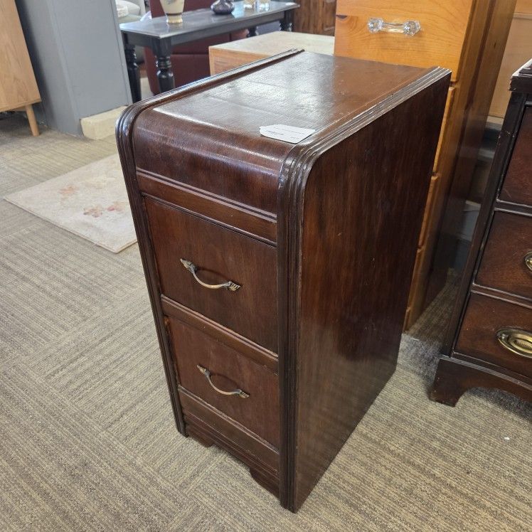 Antique Waterfall Nightstand