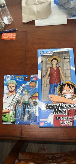 Luffy + Zoro One Piece Action Figurines