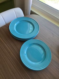 Turquoise Gibson plates