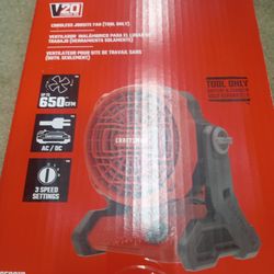 Craftsman V20 Job site Fan