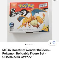 Brand New. MEGA Construx Wonder Builders -
Pokemon Buildable Figure Set -
CHARIZARD GWY77