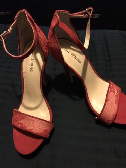 New heels from call it SPRING size 6 1/2 color red