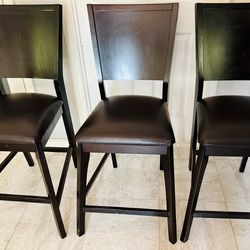 Three (3) Espresso Barstools $25 for all three!