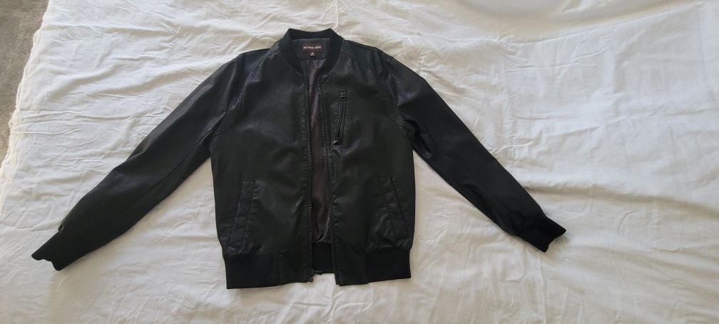 Michael Kors Bomber Leather Jacket 