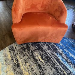 Swivel Orange Chair