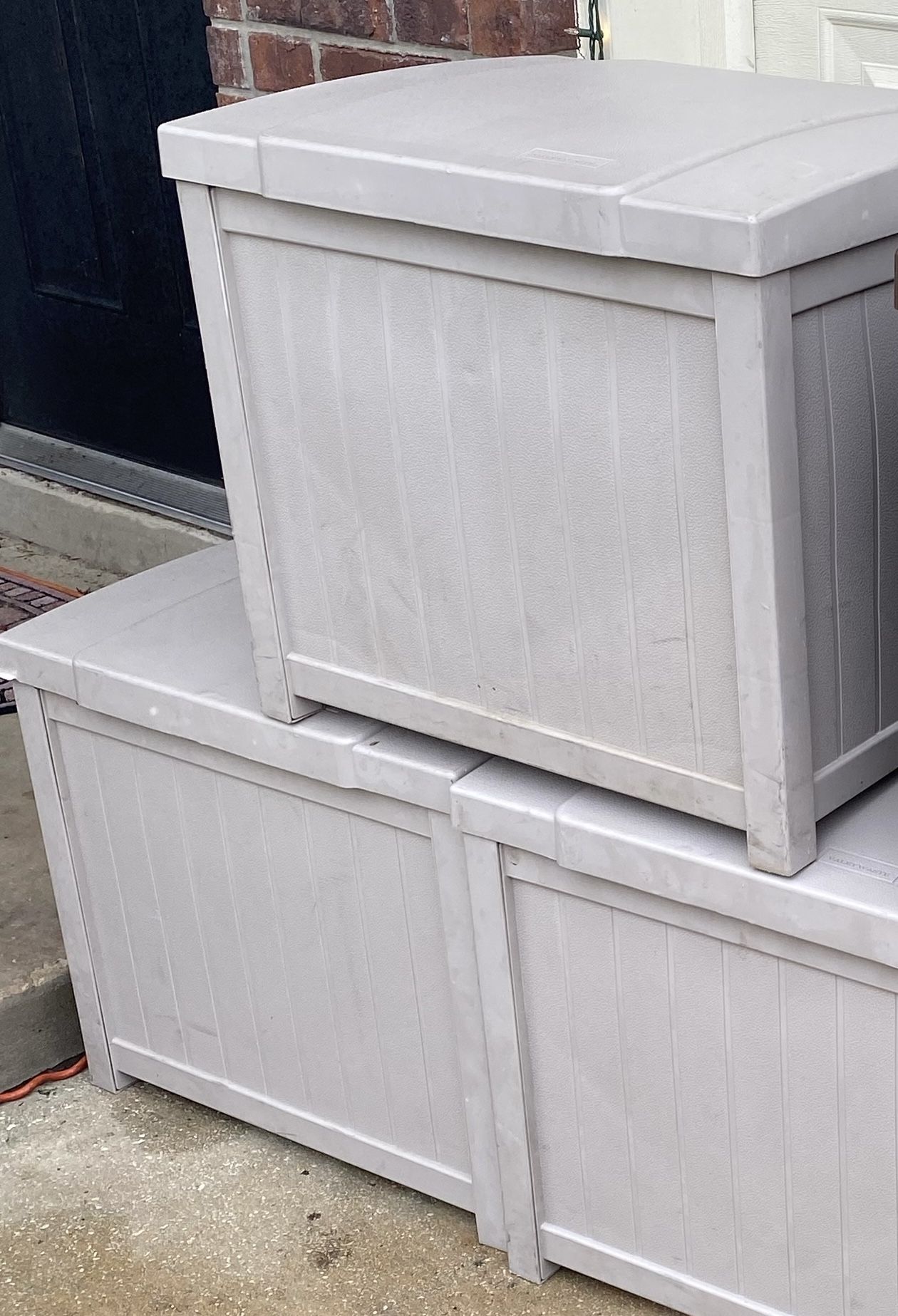 $3 Each Indoor/outdoor Light Gray  Storage Containers(see Description various uses)