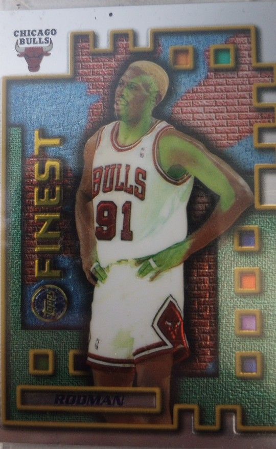 1995 Finest Basketball #M24 Dennis Rodman Mystery PSA