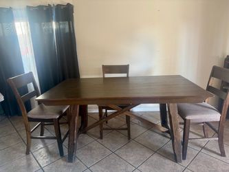 Wooden dinning set table