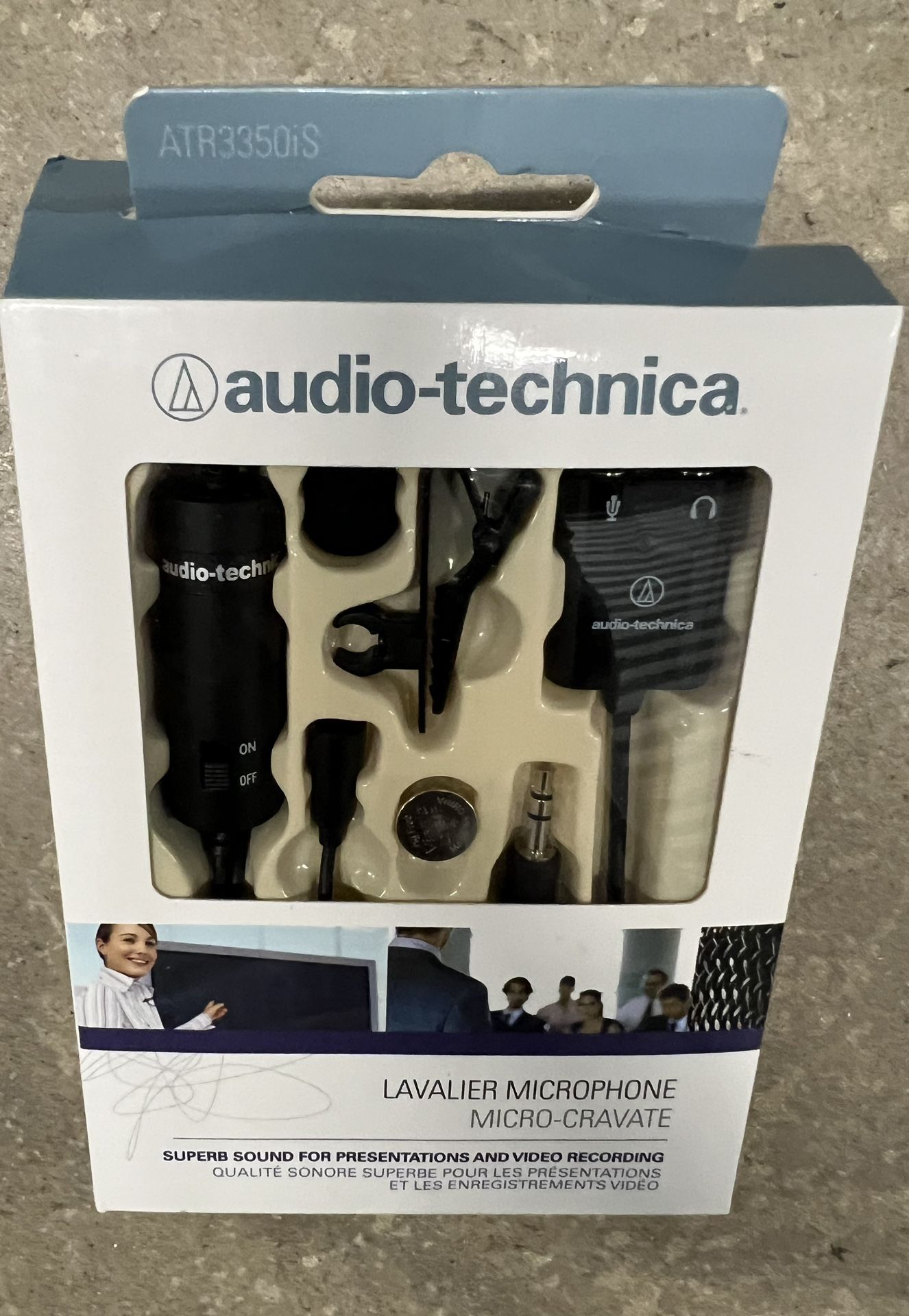 Aaudio-technica LAVALIER MICROPHONE MICRO-CRAVATE