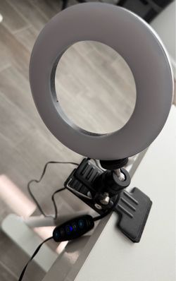 5” USB ring light with adjustable brightness