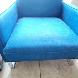 Turquoise Blue Armchair