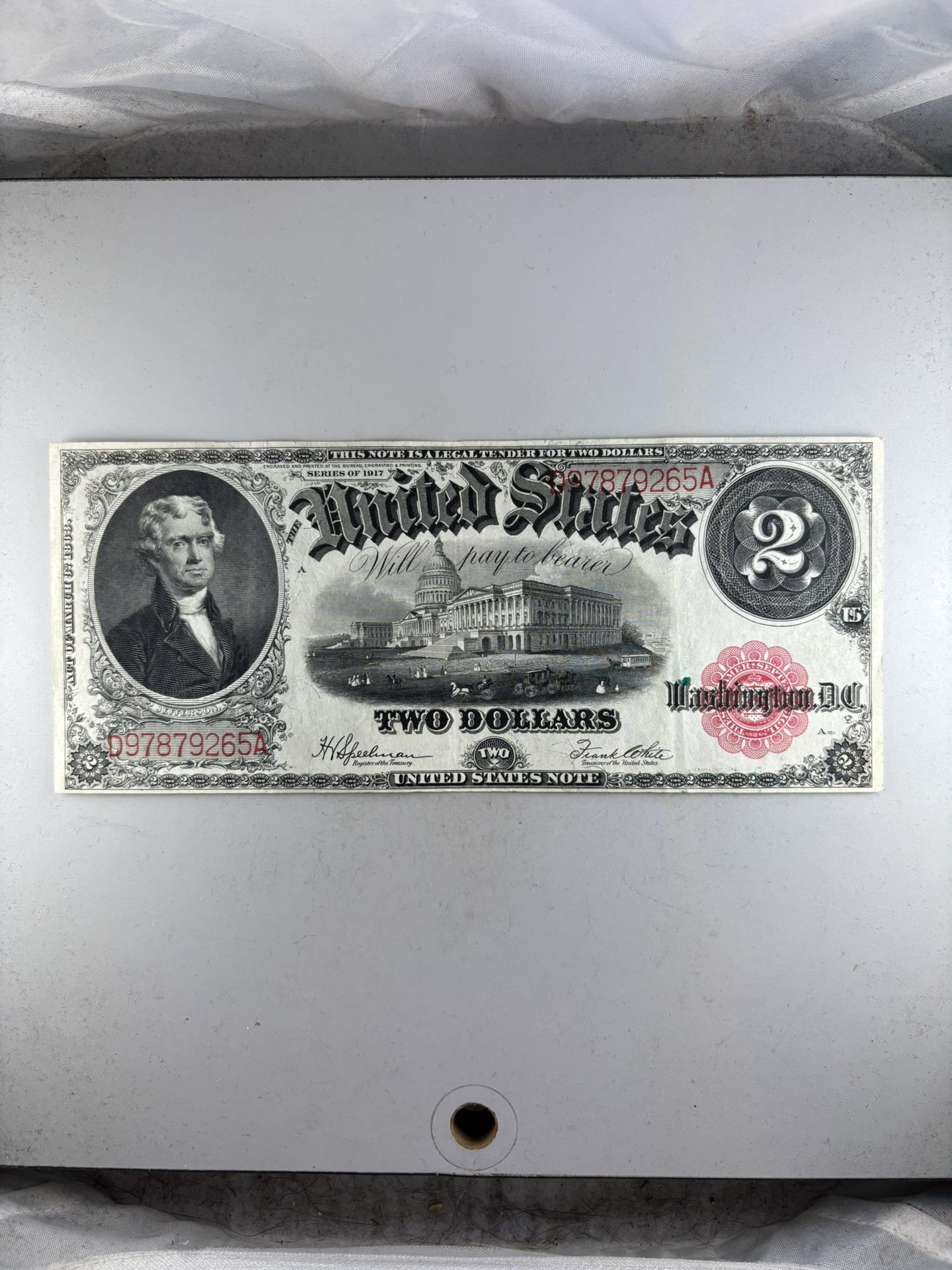 1917 $2 Legal Tender Large Note -- VERY SCARCE HIGH GRADE CURRENCY!