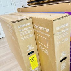 Samsung - 55” Class LS03D The Frame Series QLED 4K with Anti-Reflection and Slim Fit Wall Mount Included  Brand New In Box  Price Is Per TV