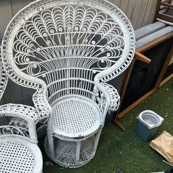Old French Wedding Chairs Or Patio Furniture