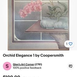 painting Orchid Elegance 1 by Coopersmith