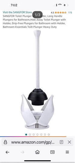 SANGFOR Toilet Plunger with Holder