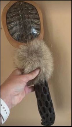 Native American turtle rattle