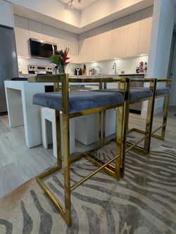 Modern Bar Stool Set of 3