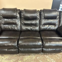 Leather Sofa and Love seat Recliner 