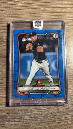 Jackson Holliday Bowman Blue Parallel /150 Baseball Card