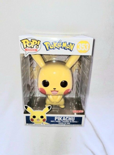 FUNKO POKEMON SUPER SIZED 10" BIG PIKACHU POP FIGURE 