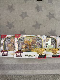 Pokémon Scarlet & Violet 151 Zapdos ex Collection Box x3