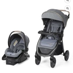 Monbebe Maisy Deluxe Travel System, Castlepoint, Infant & Toddler, Unisex