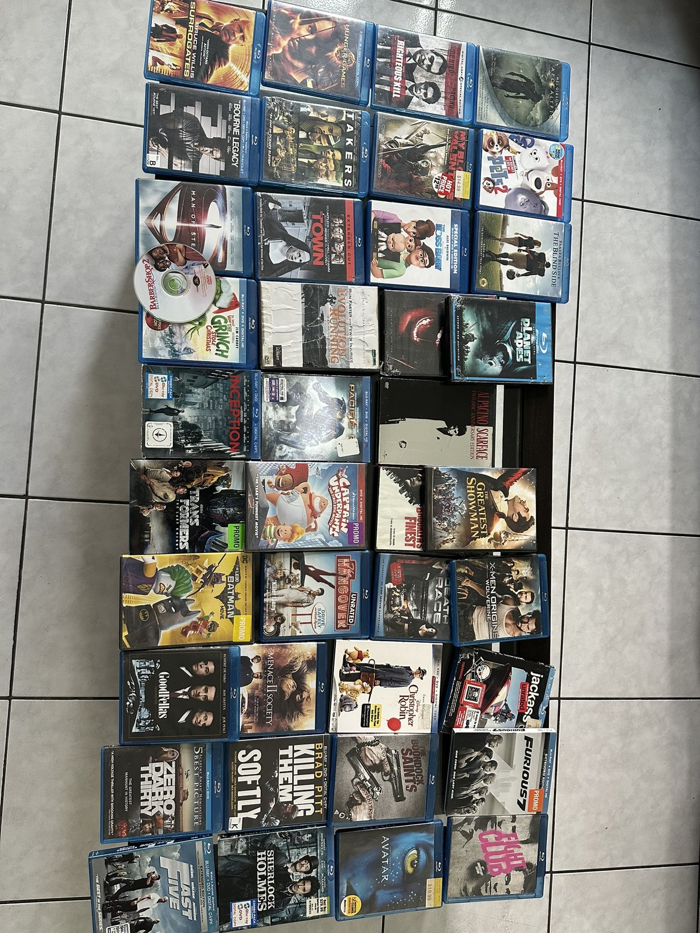 Set Of Blu Ray Movies