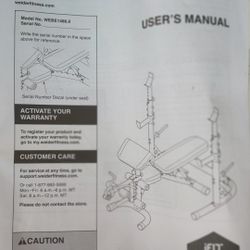 BRAND NEW WEIDER XRS 20 WEIGHT RACK AND ADJUSTABLE BENCH 