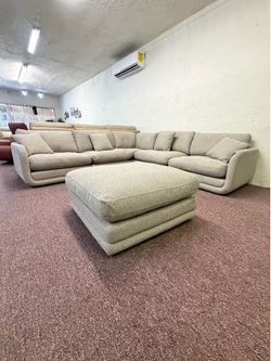 Tasmin fabric L sectional 5Pc • DARYLL •