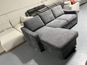 SECTIONAL COUCH SOFA GRAY BED 
