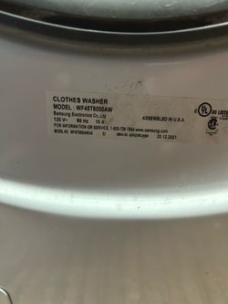 Washer dryer samsung frontload