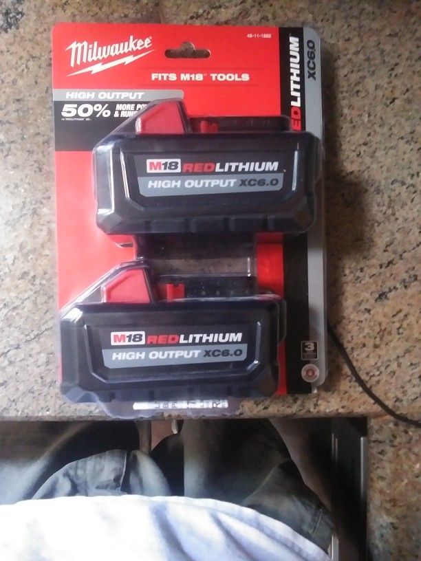 Milwaukee 6 Amp Batteries