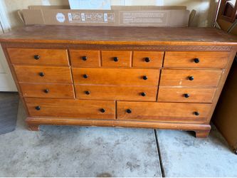 Solid wood dresser