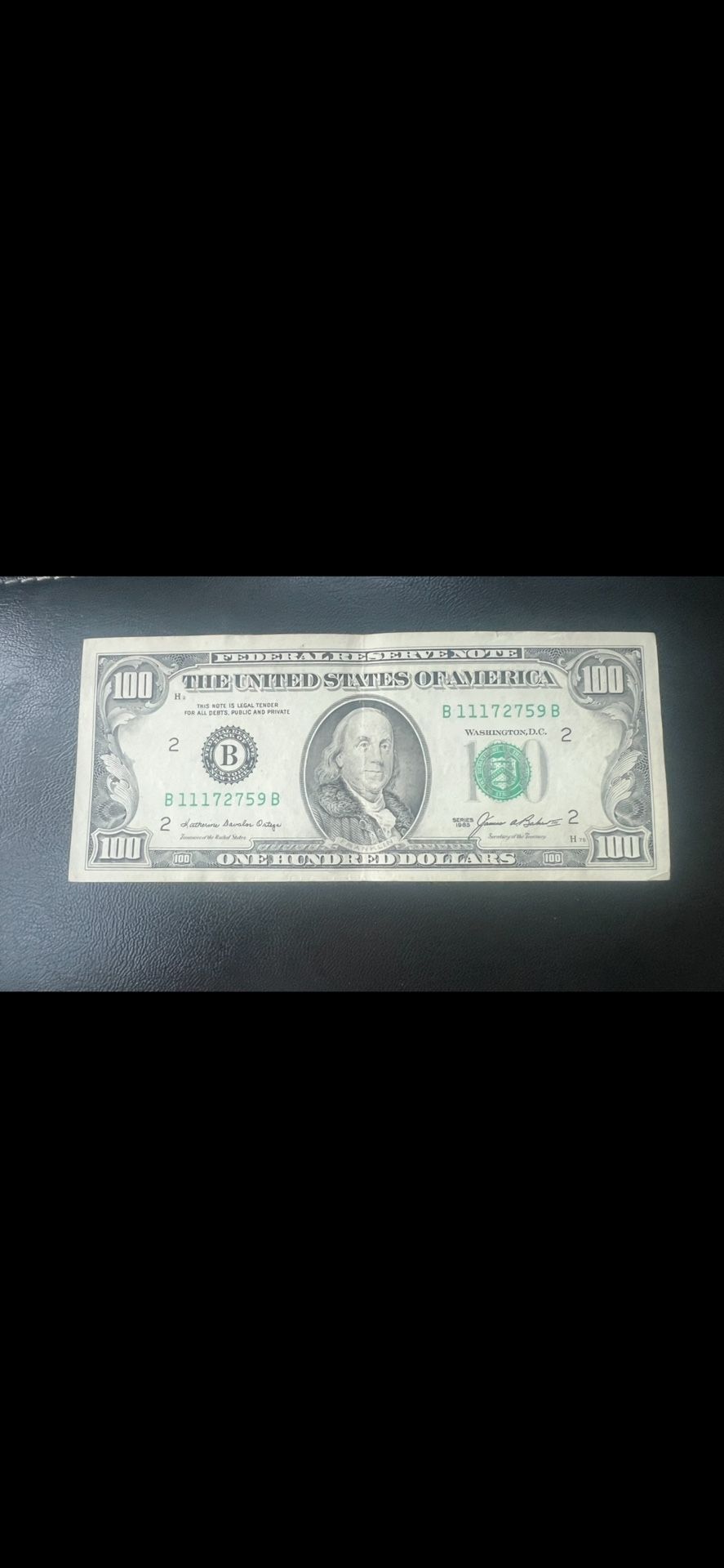 100 dollar bill 