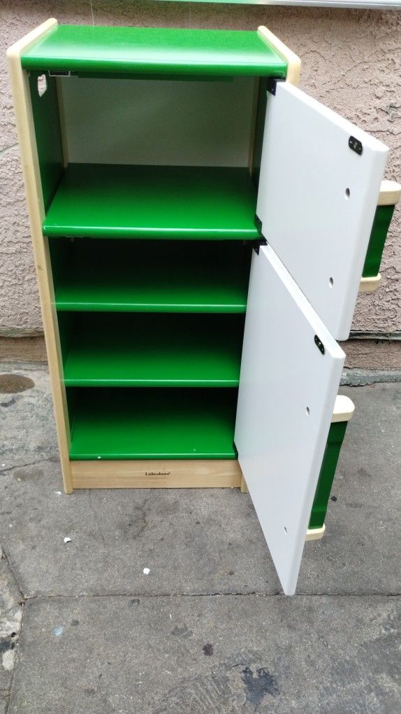 Wooden Pretending Refrigerator Kids