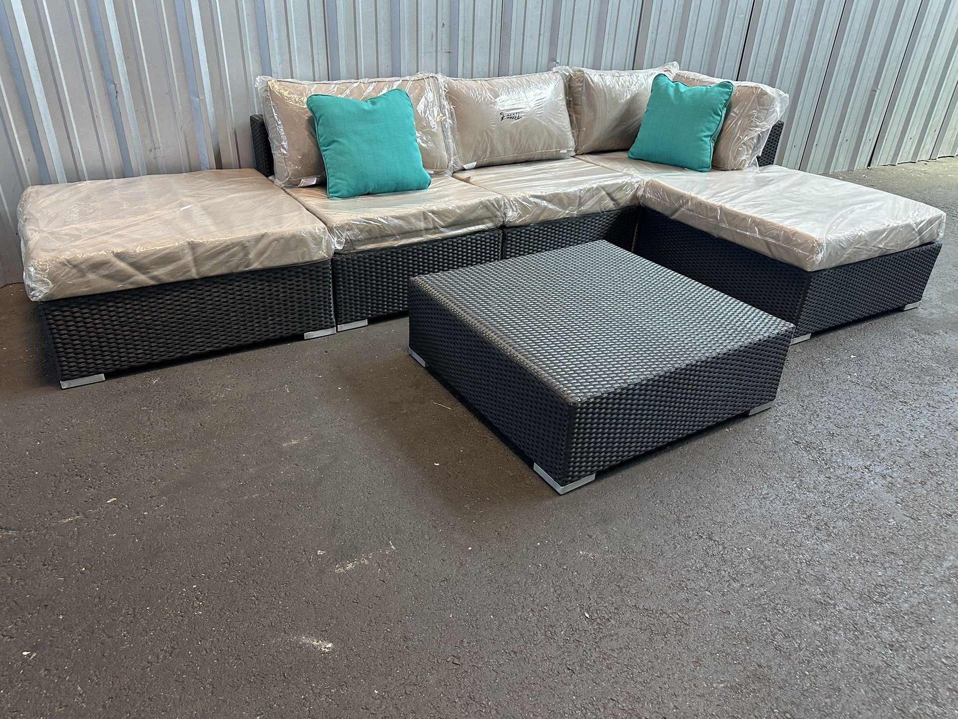 New 6pc Outdoor Patio Furniture Set Sunbrella Home & Garden