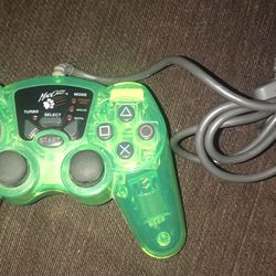 PlayStation Green See Through Dual Shock Controller