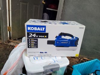 NEW KOBALT 24V MAX CORDLESS FOGGER / MISTER KIT CHARGER & BATTERY n
