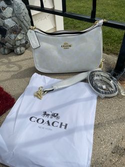 Coach Signature Shoulder Bag with Dust Bag