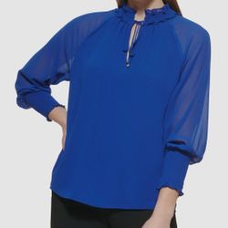 Royal Blue Calvin Klein Blouse