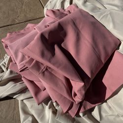 7 Round Polyester Fabric Table Cloths Dusty Rose