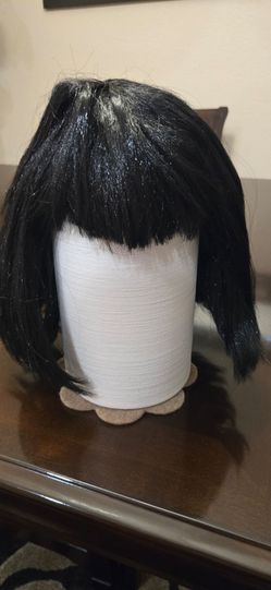 Black Short Bob Wig with Bangs (Mavis)